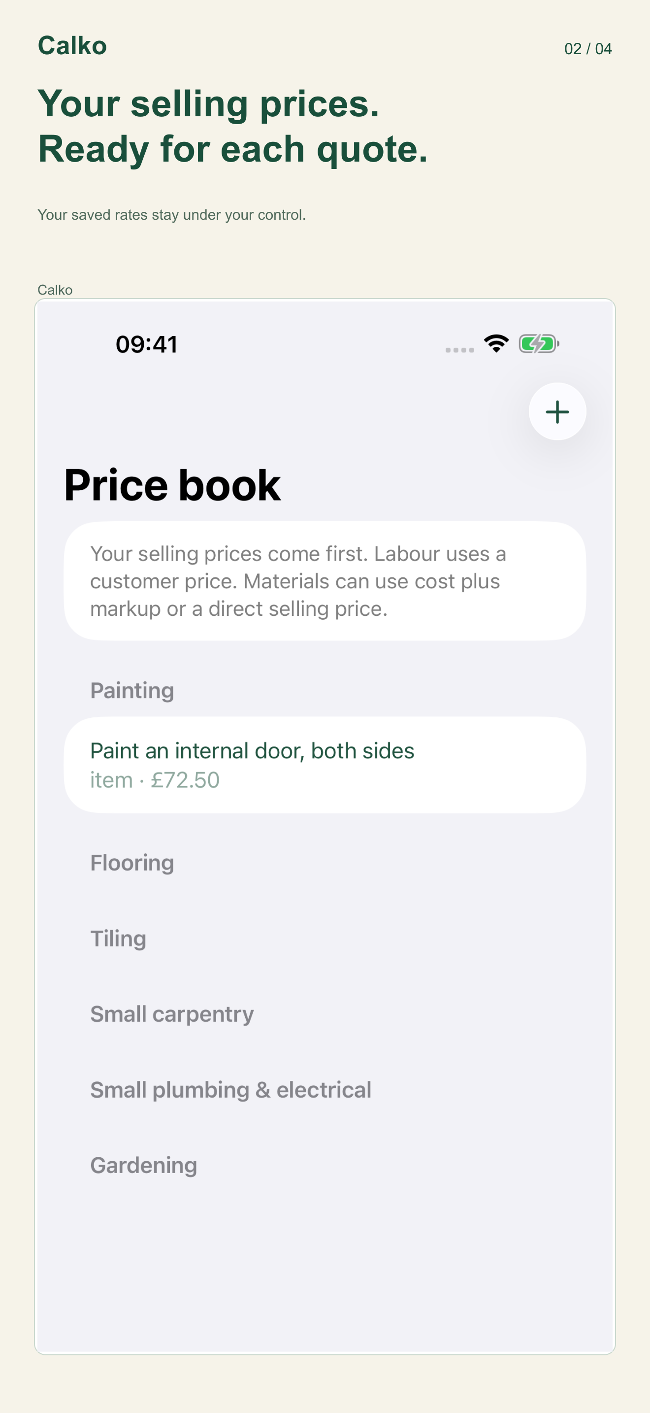 Your price book